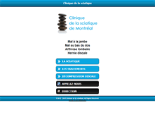 Tablet Screenshot of cliniquedelasciatique.com